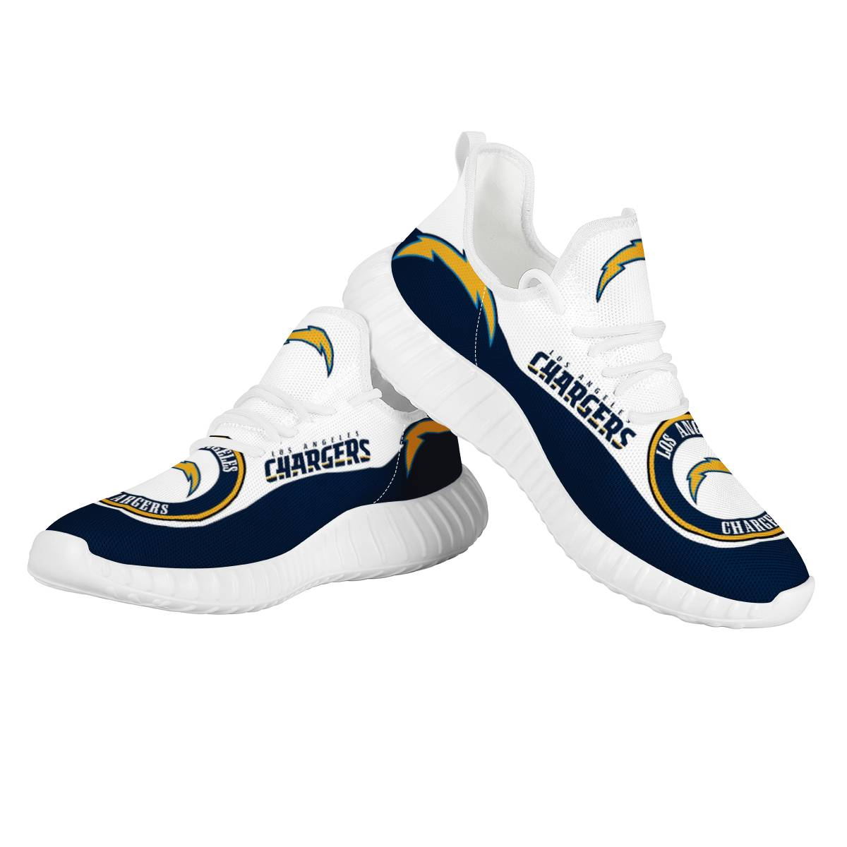 Men's Los Angeles Chargers Mesh Knit Sneakers/Shoes 002
